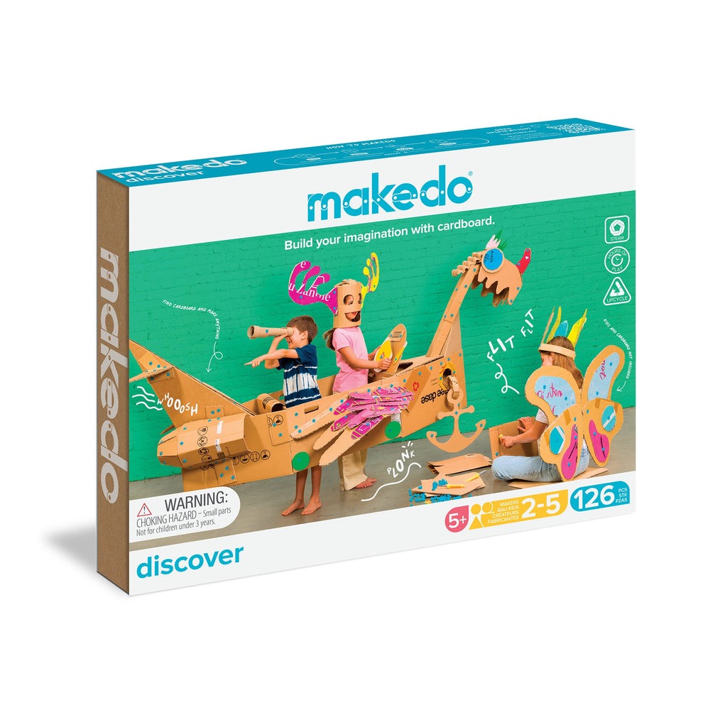 makedo - Discover Kit: Karton-Bauset mittel