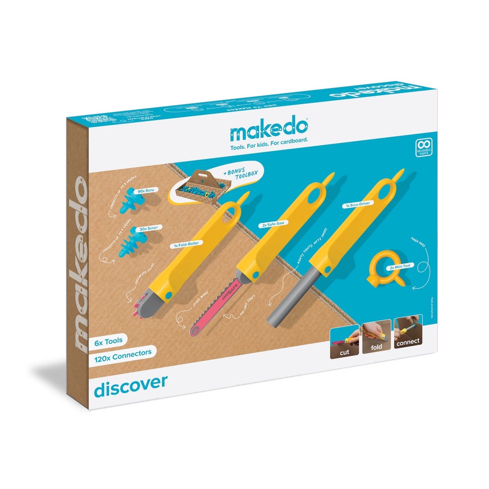 makedo - Discover Kit: Karton-Bauset mittel