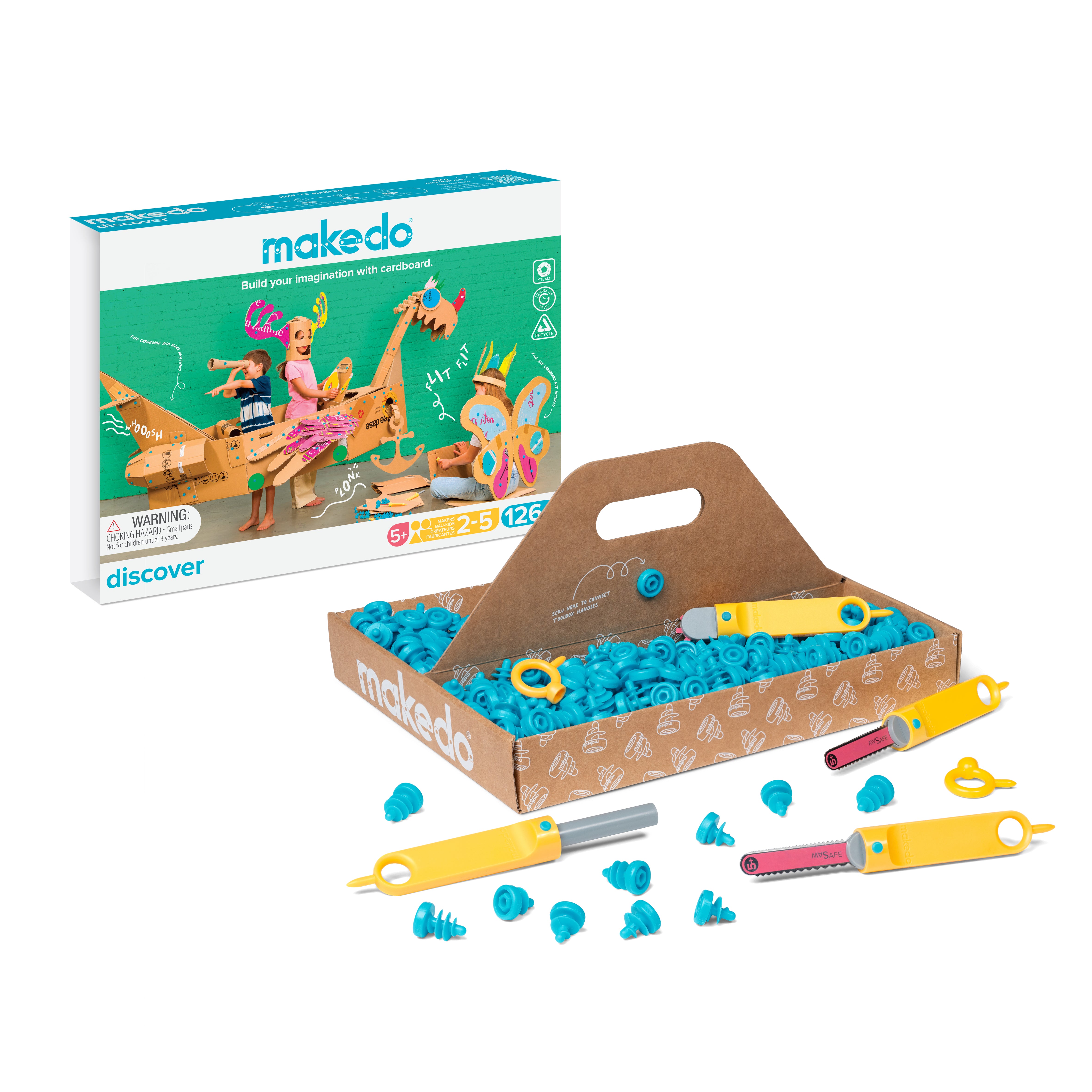 makedo - Discover Kit: Karton-Bauset mittel