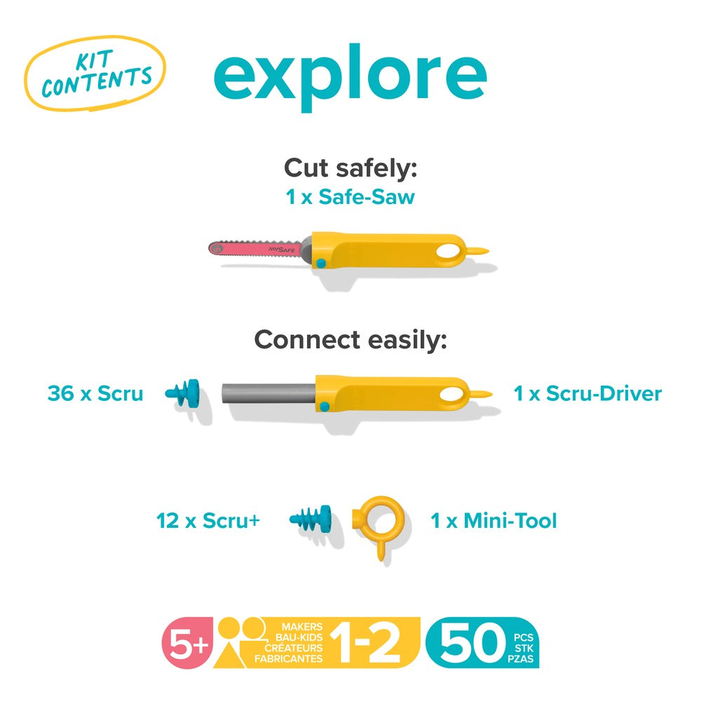 makedo - Explore Kit: Karton-Bauset klein