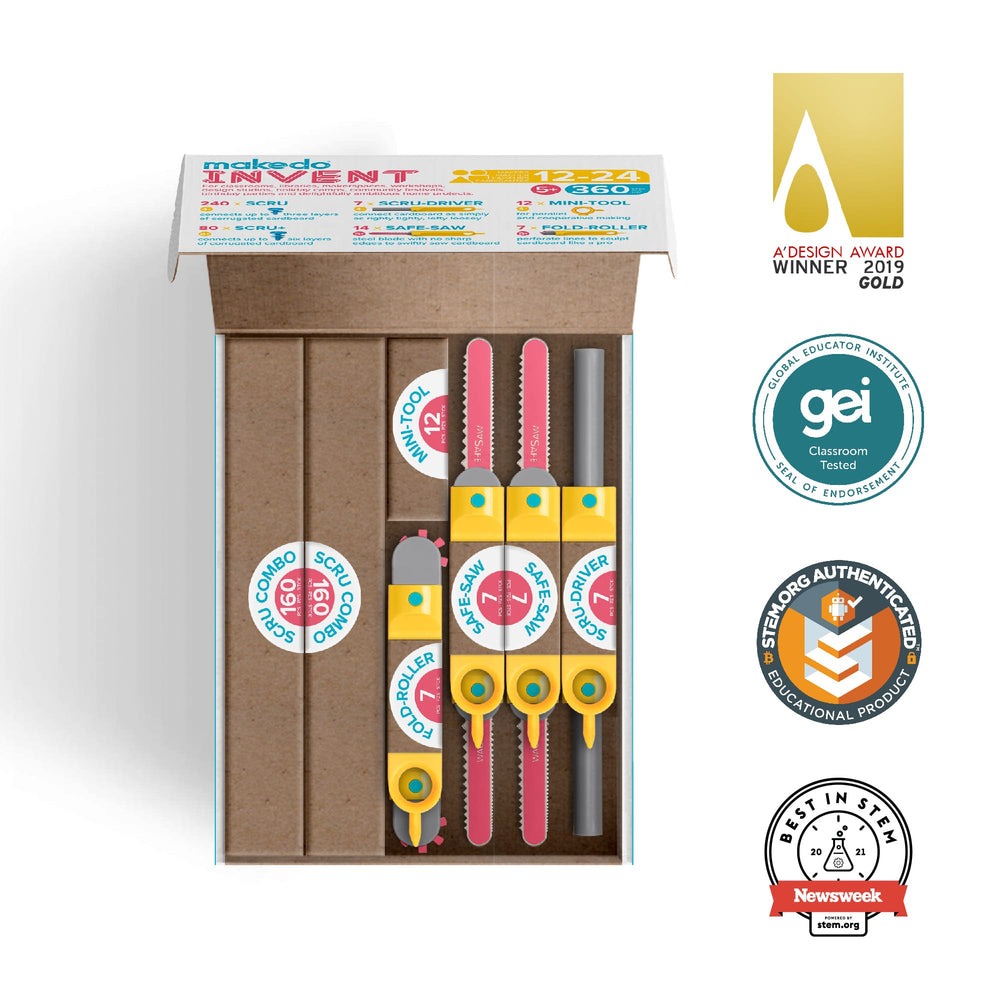 makedo - Invent Kit: Karton-Bauset extra groß