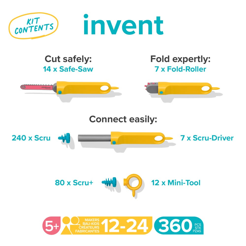 makedo - Invent Kit: Karton-Bauset extra groß