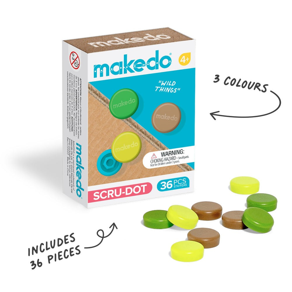 makedo - Scru Dot: Dekokappen "Wild Things"