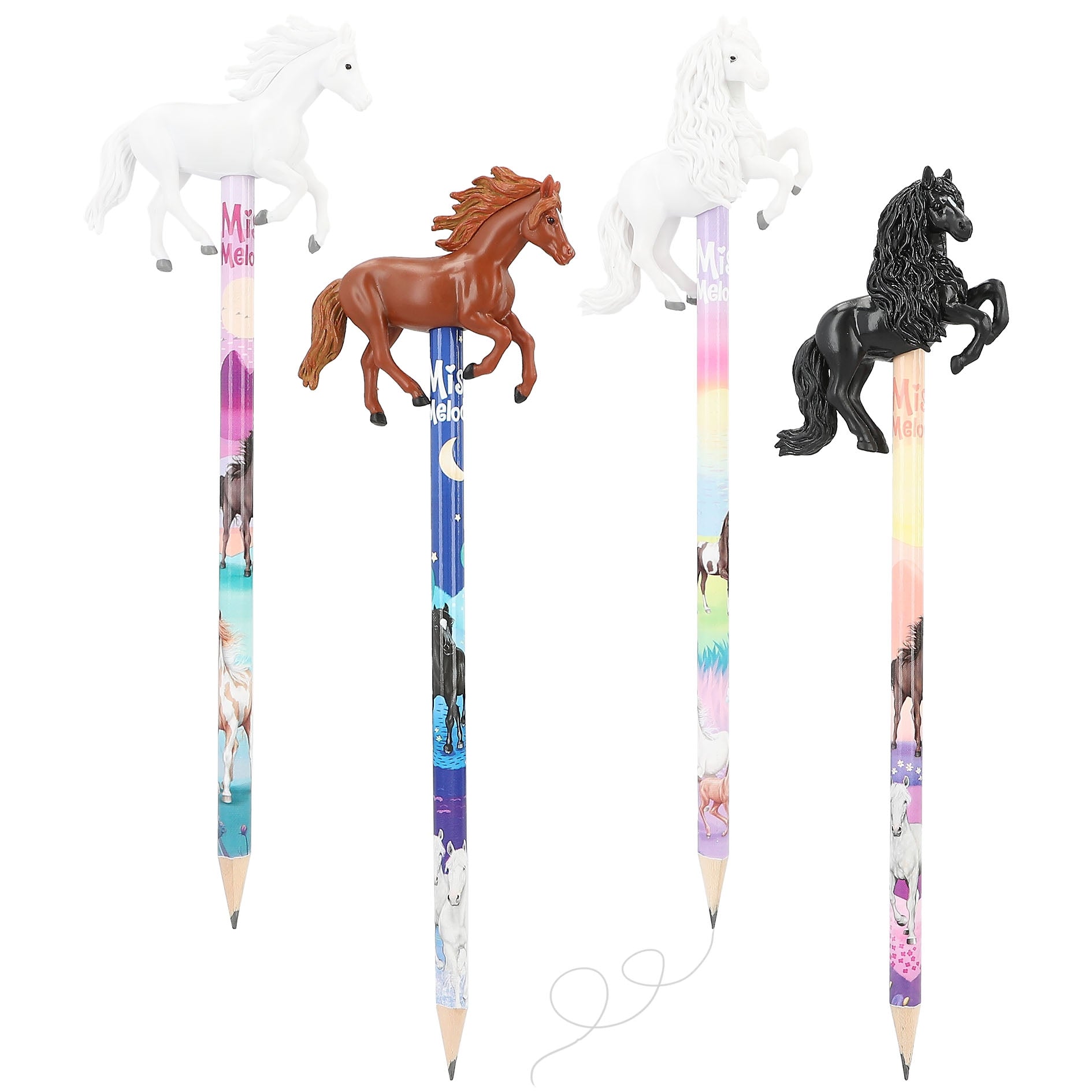 Miss Melody - Bleistift mit Pferde-Topper