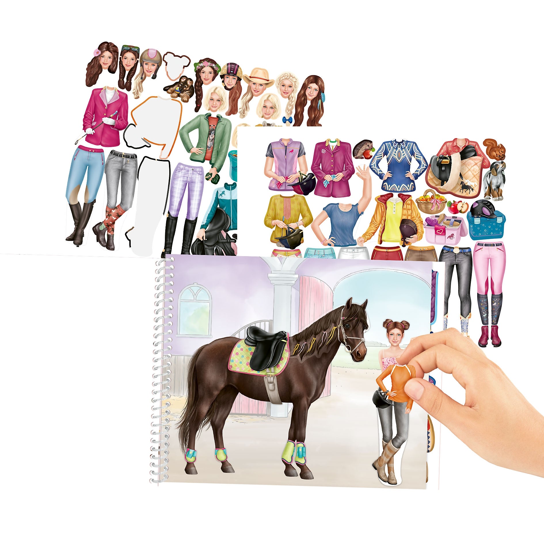 Miss Melody - Stickerbuch Dress Me Up groß