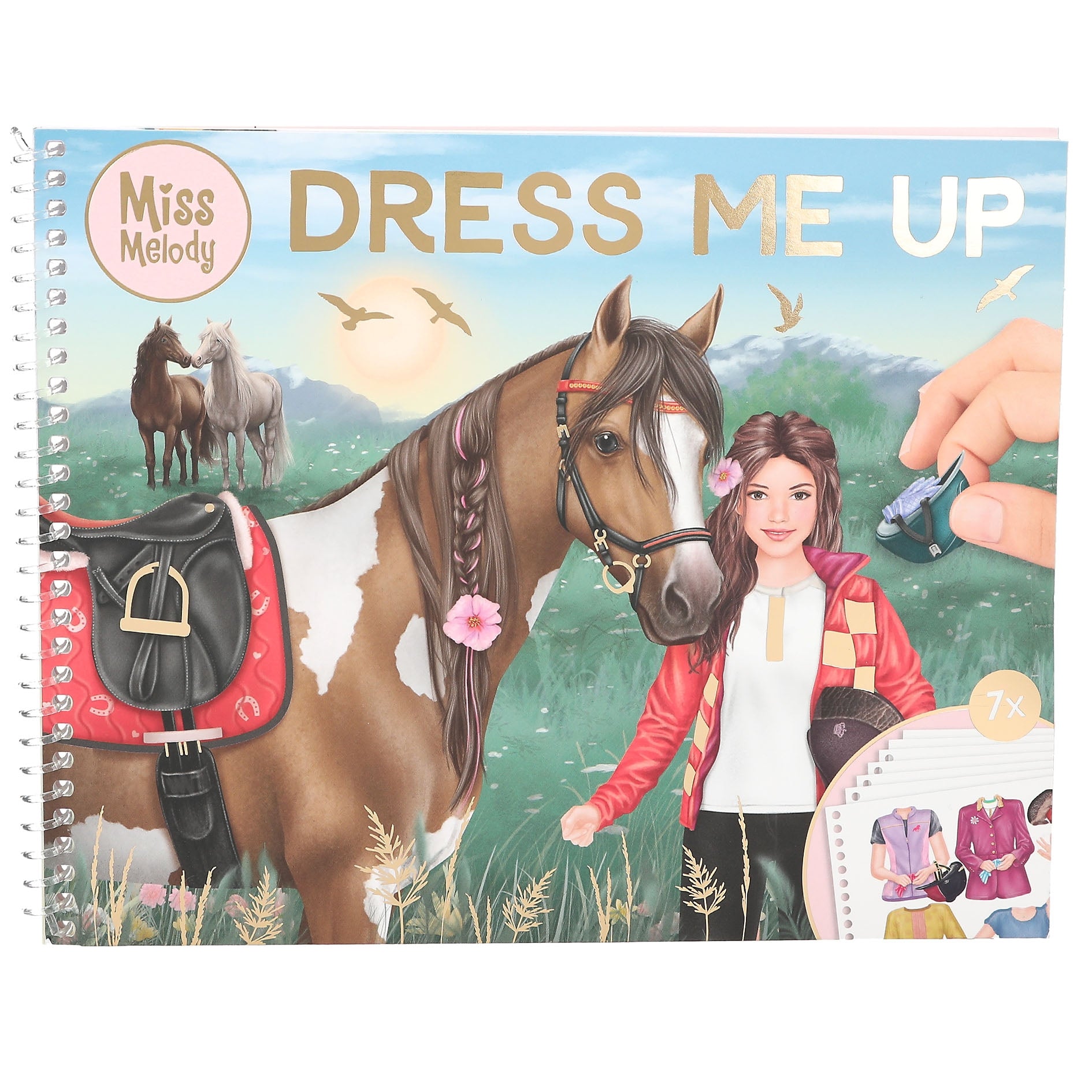 Miss Melody - Stickerbuch Dress Me Up groß
