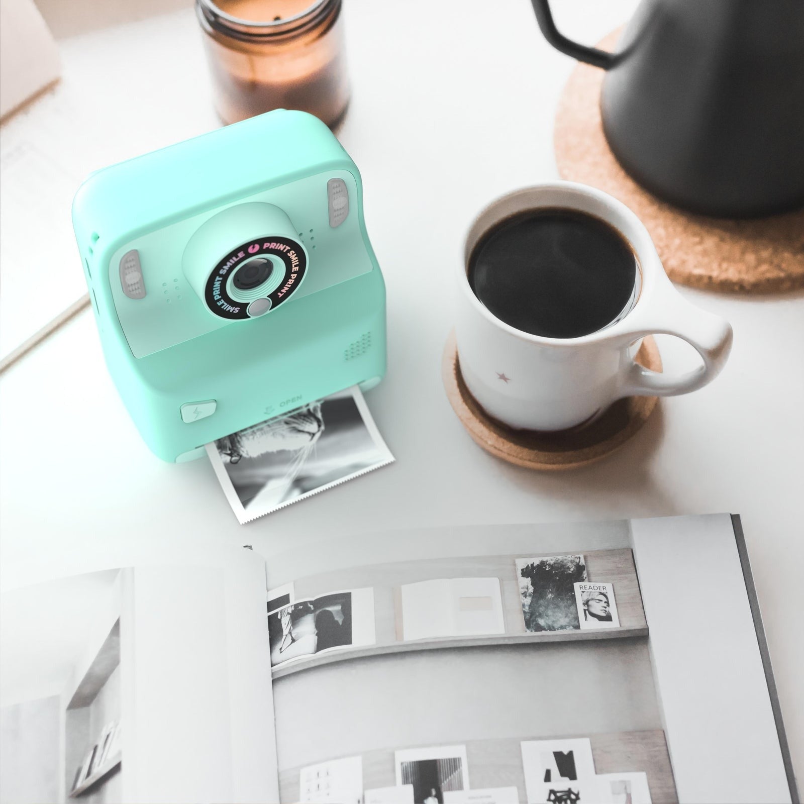 MOB - Kinderkamera mit Sofortdruck Pixiprint Turquoise