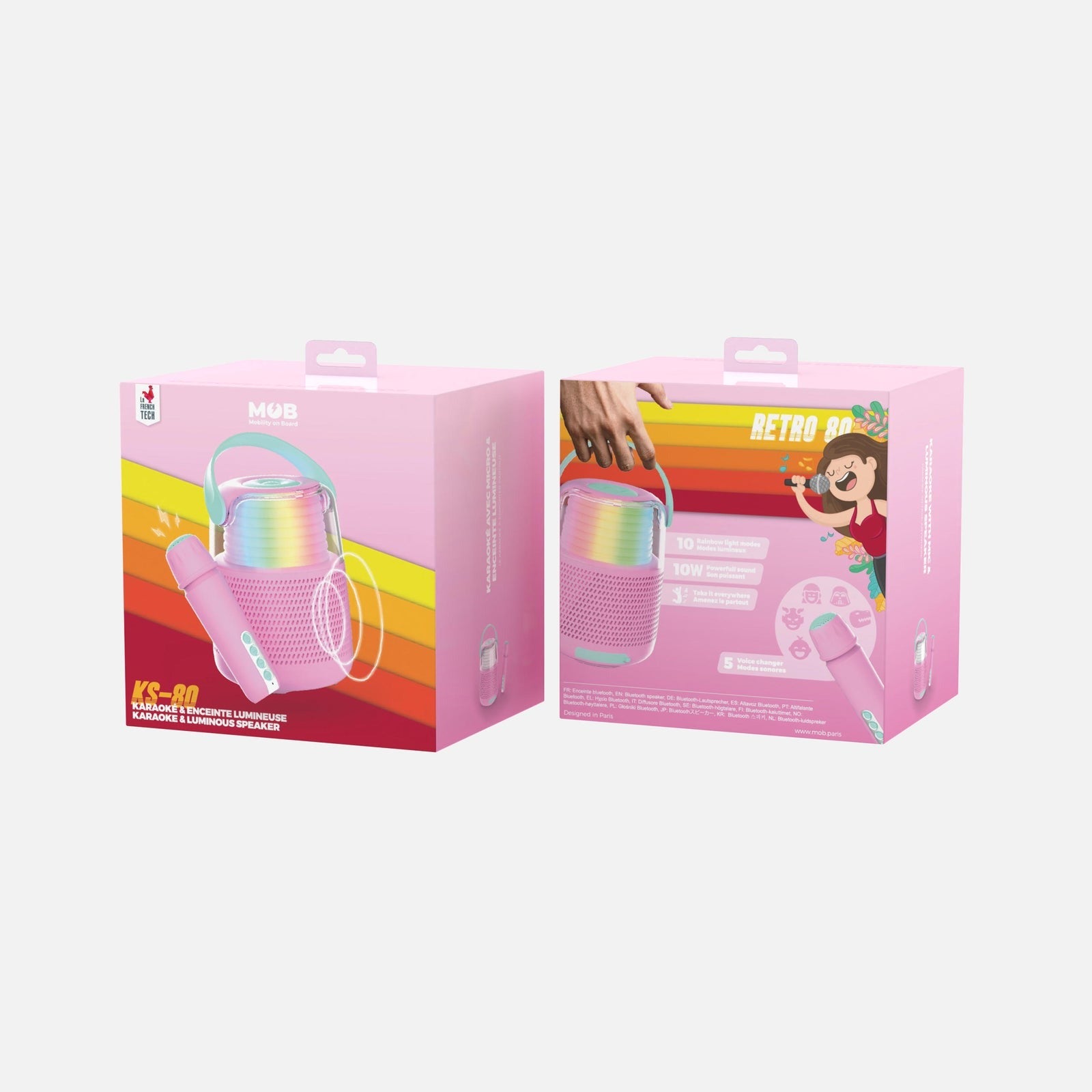 MOB - Lautsprecher mit Mikrofon Pink