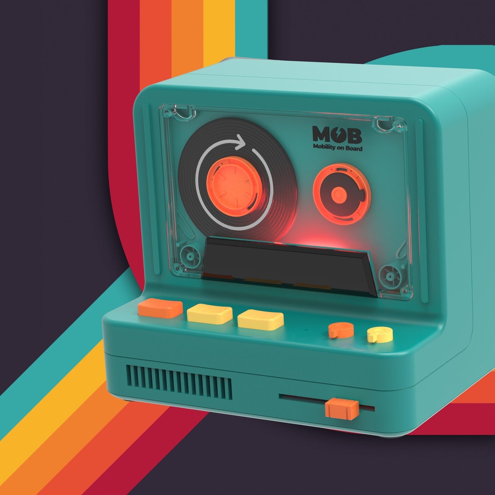 MOB - Lautsprecher Retro Blau