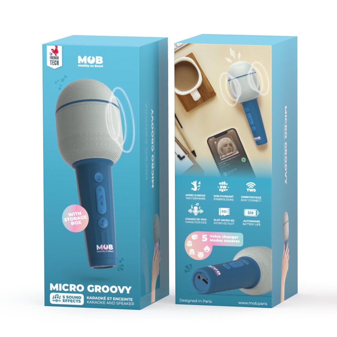 MOB - Mikrofon Groovy Blau