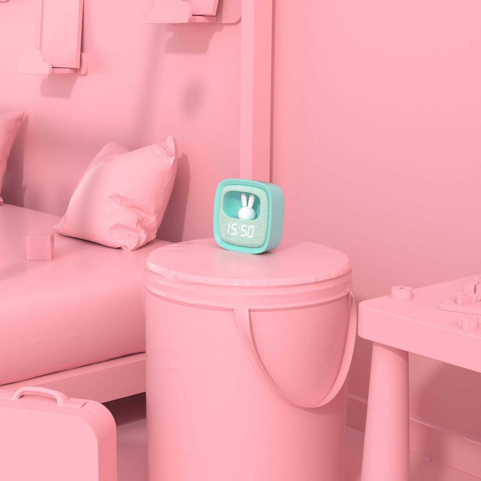 MOB - Wecker + Nachtlicht Billy: Turquoise