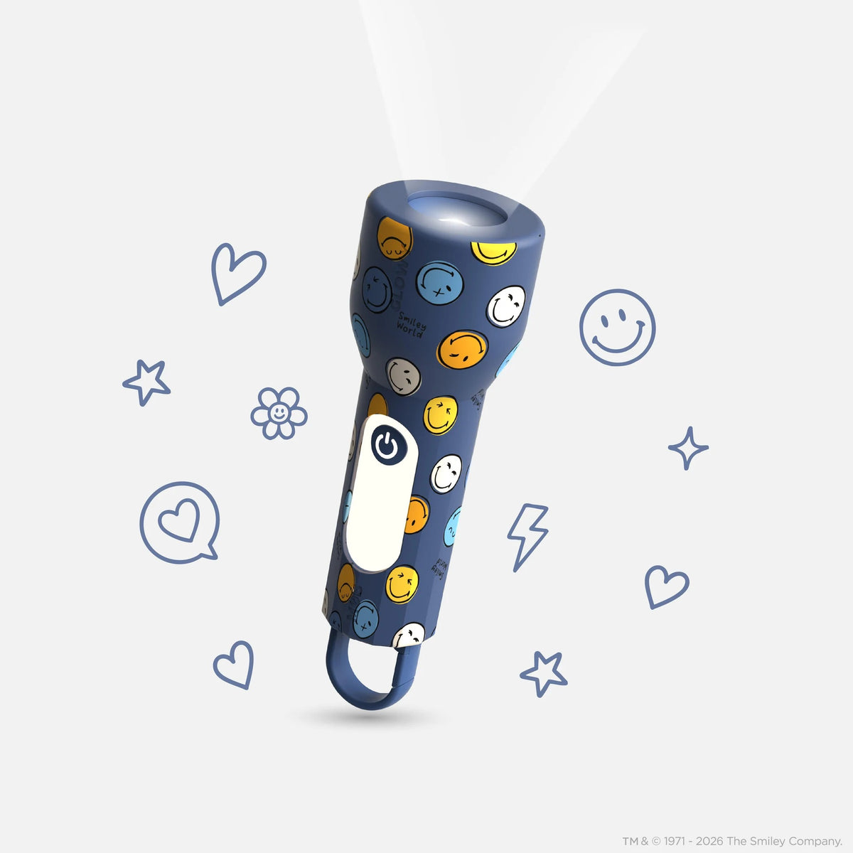 MOB - Taschenlampe Smiley Glowy Blau