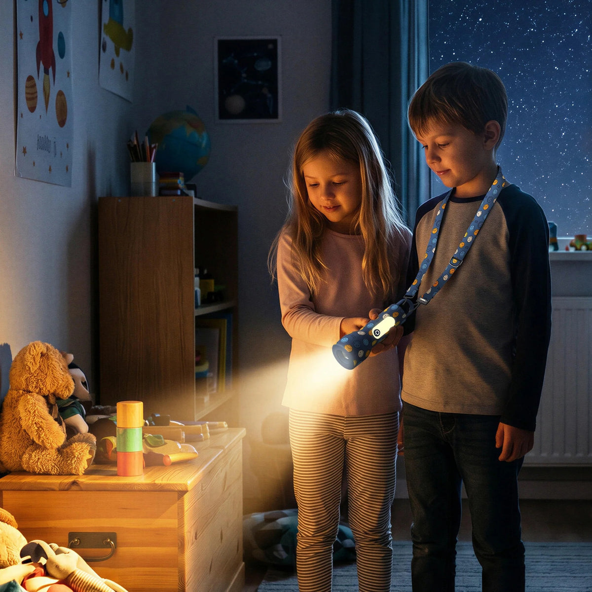 MOB - Taschenlampe Smiley Glowy Blau