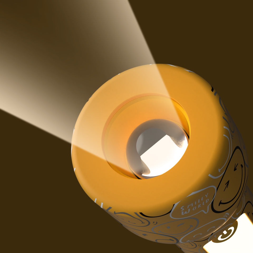 MOB - Taschenlampe Smiley Glowy Gelb