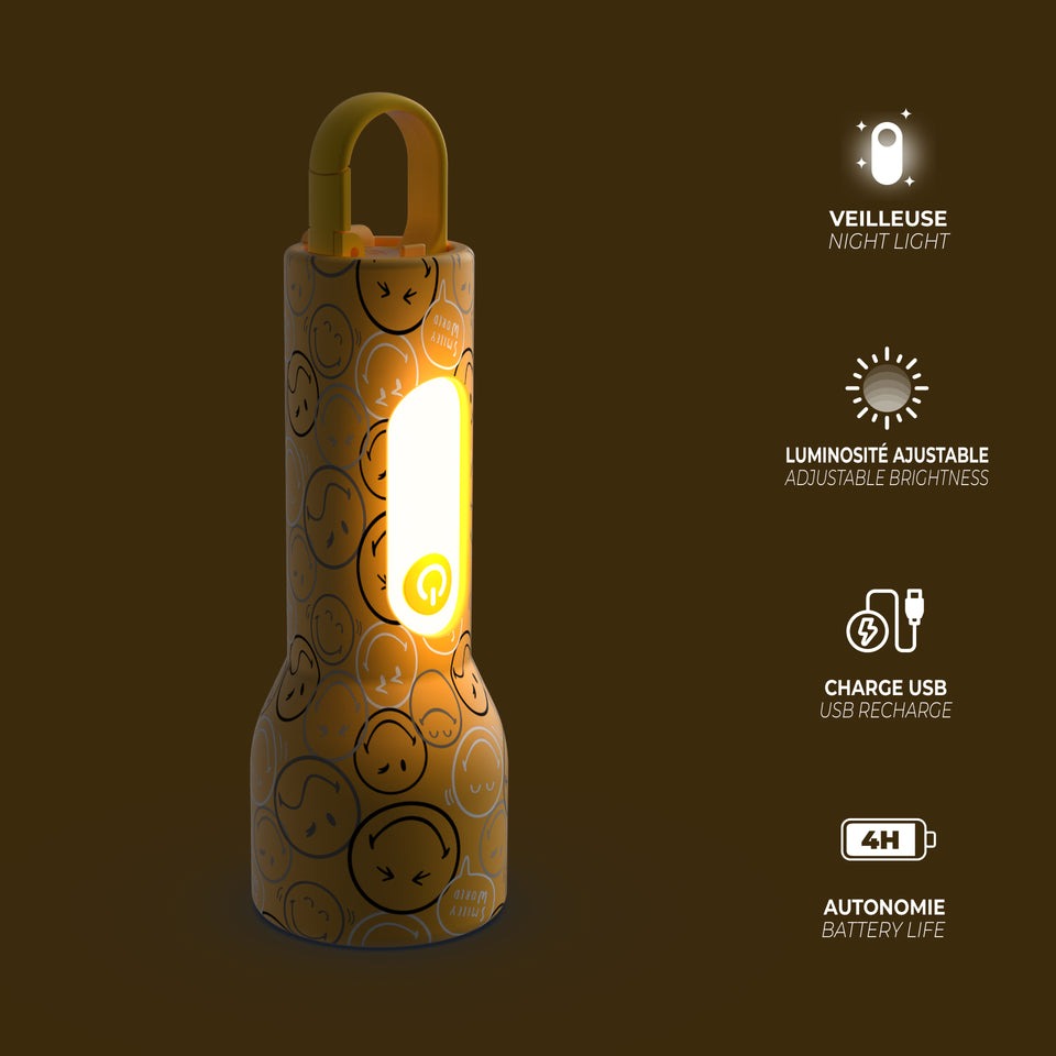 MOB - Taschenlampe Smiley Glowy Gelb