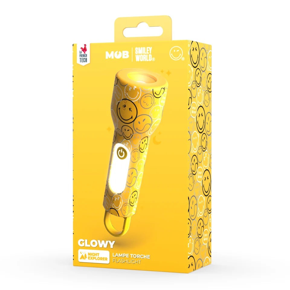 MOB - Taschenlampe Smiley Glowy Gelb