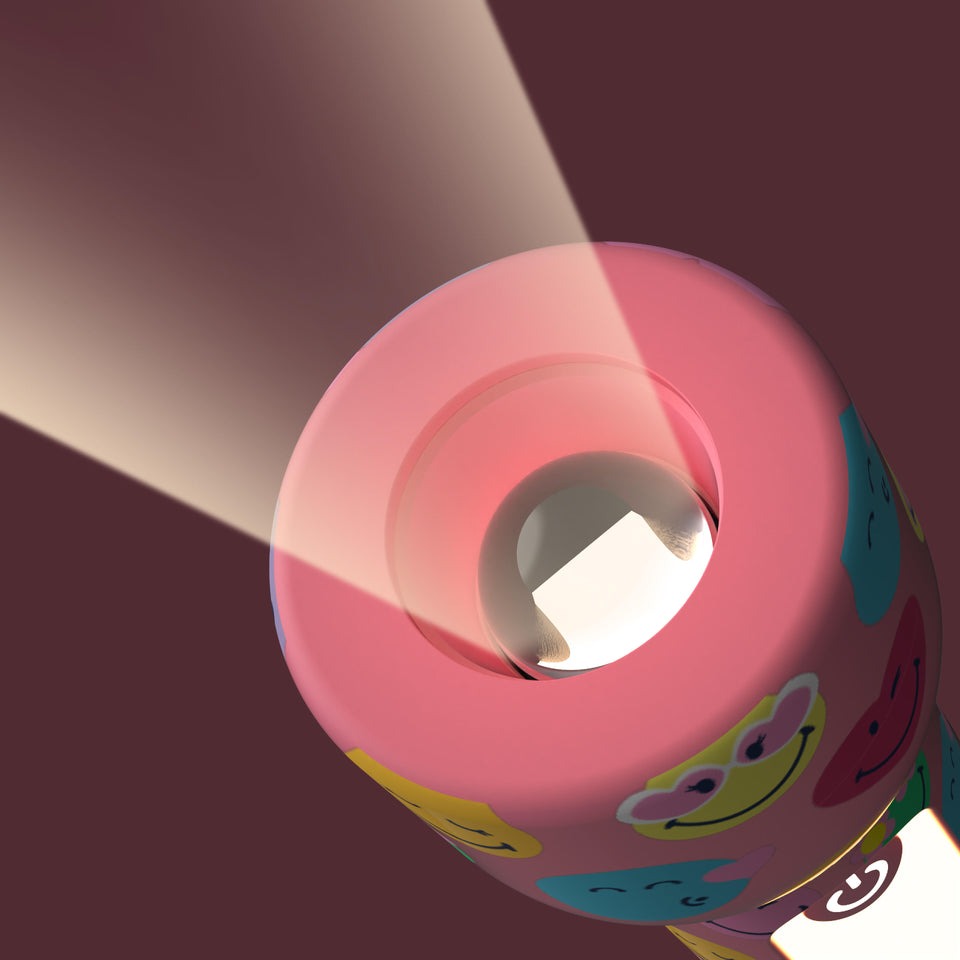 MOB - Taschenlampe Smiley Glowy Pink