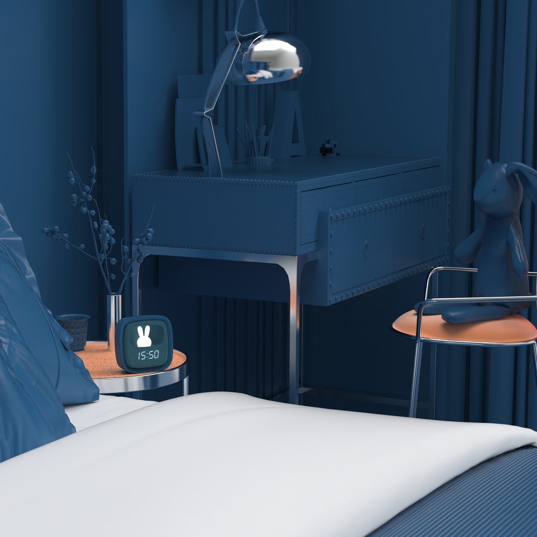 MOB - Wecker + Nachtlicht Billy: Dark Blue