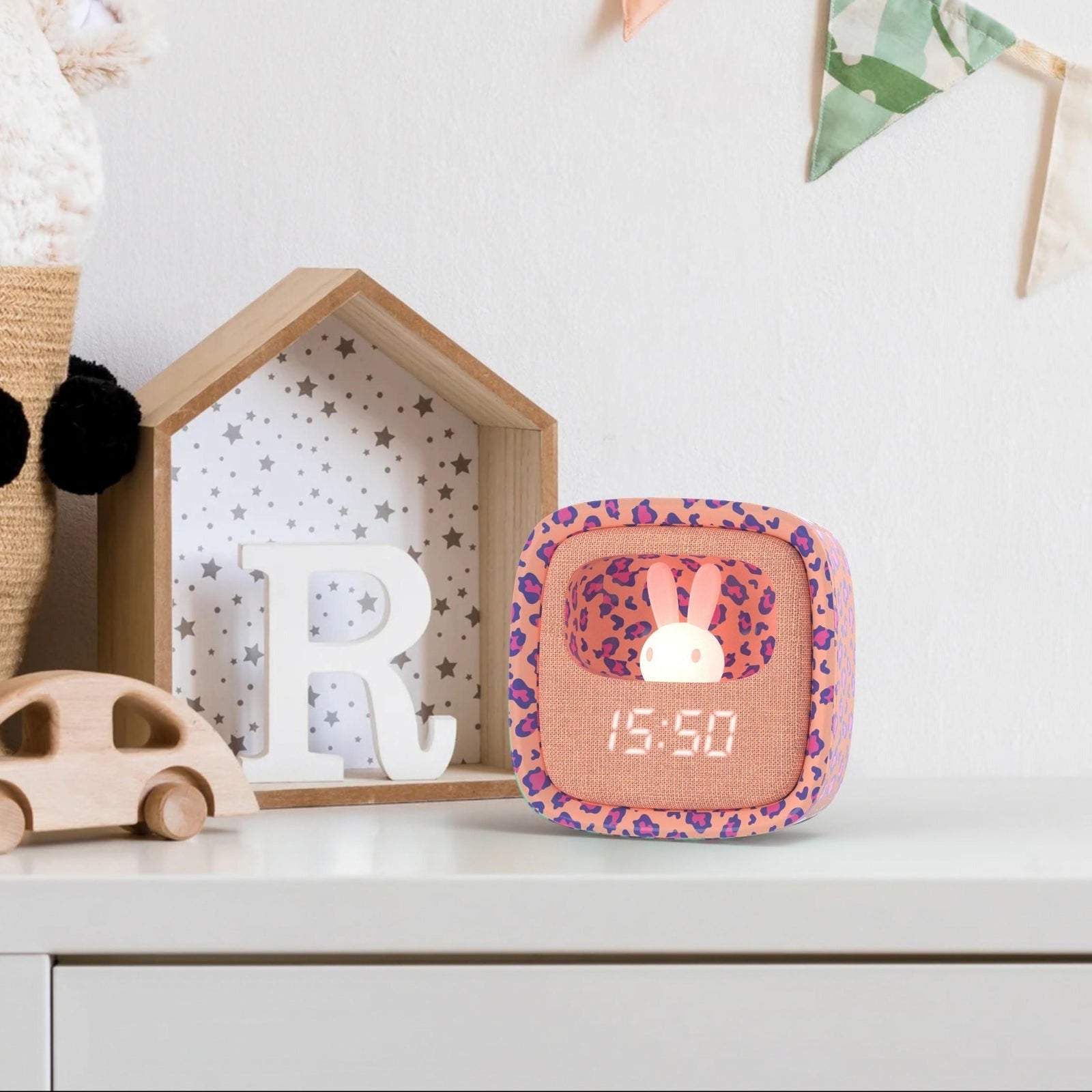 MOB - Wecker + Nachtlicht Billy: Pink Leopard