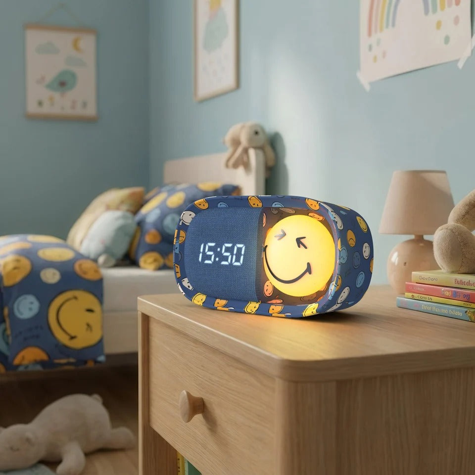 MOB - Wecker Dreamy Clock Smiley Blau