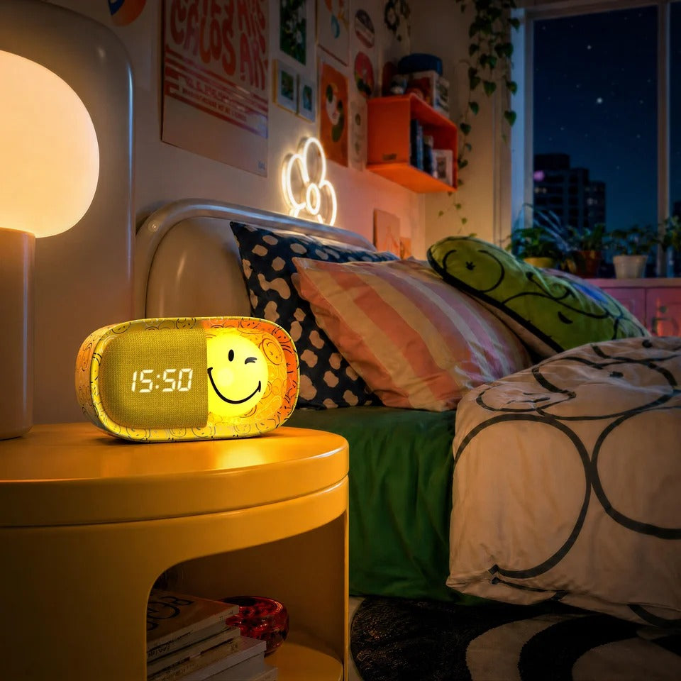 MOB - Wecker Dreamy Clock Smiley Gelb
