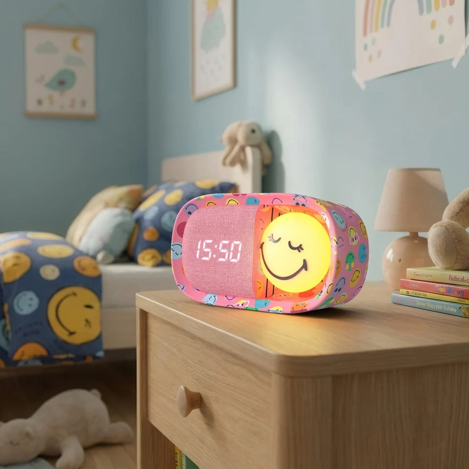 MOB - Wecker Dreamy Clock Smiley Pink