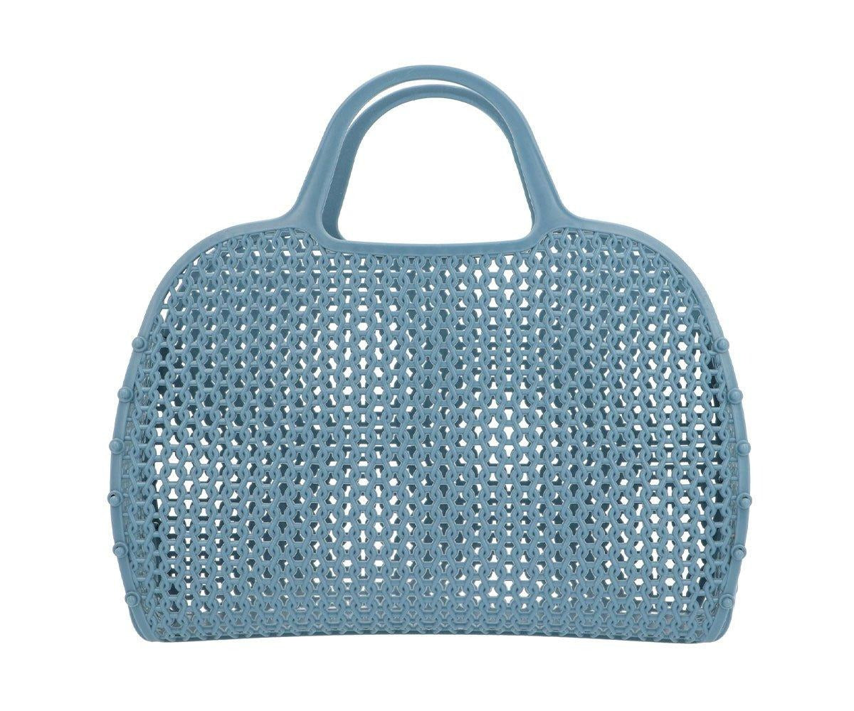 Monneka - Korbtasche Retro Blau