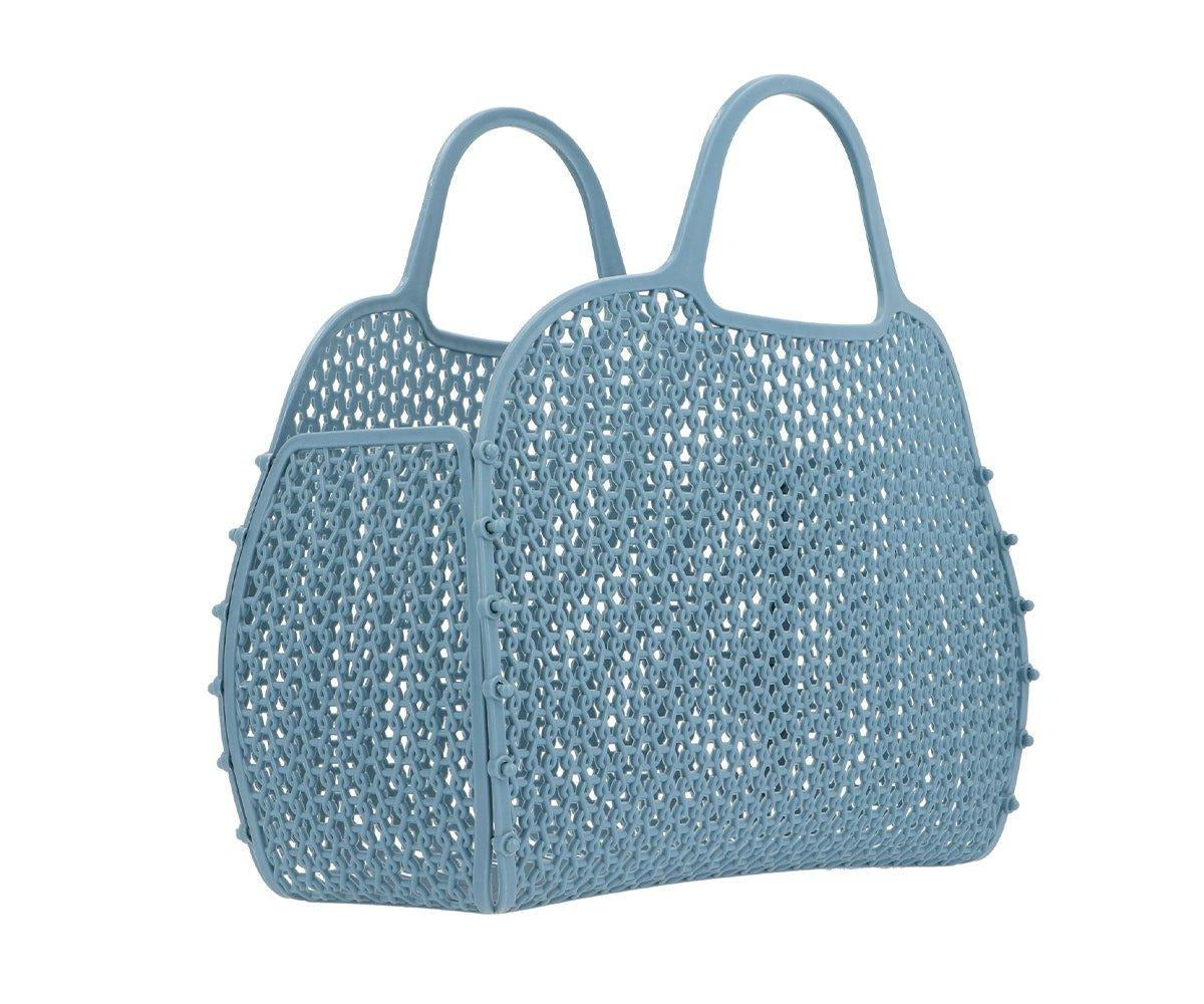 Monneka - Korbtasche Retro Blau