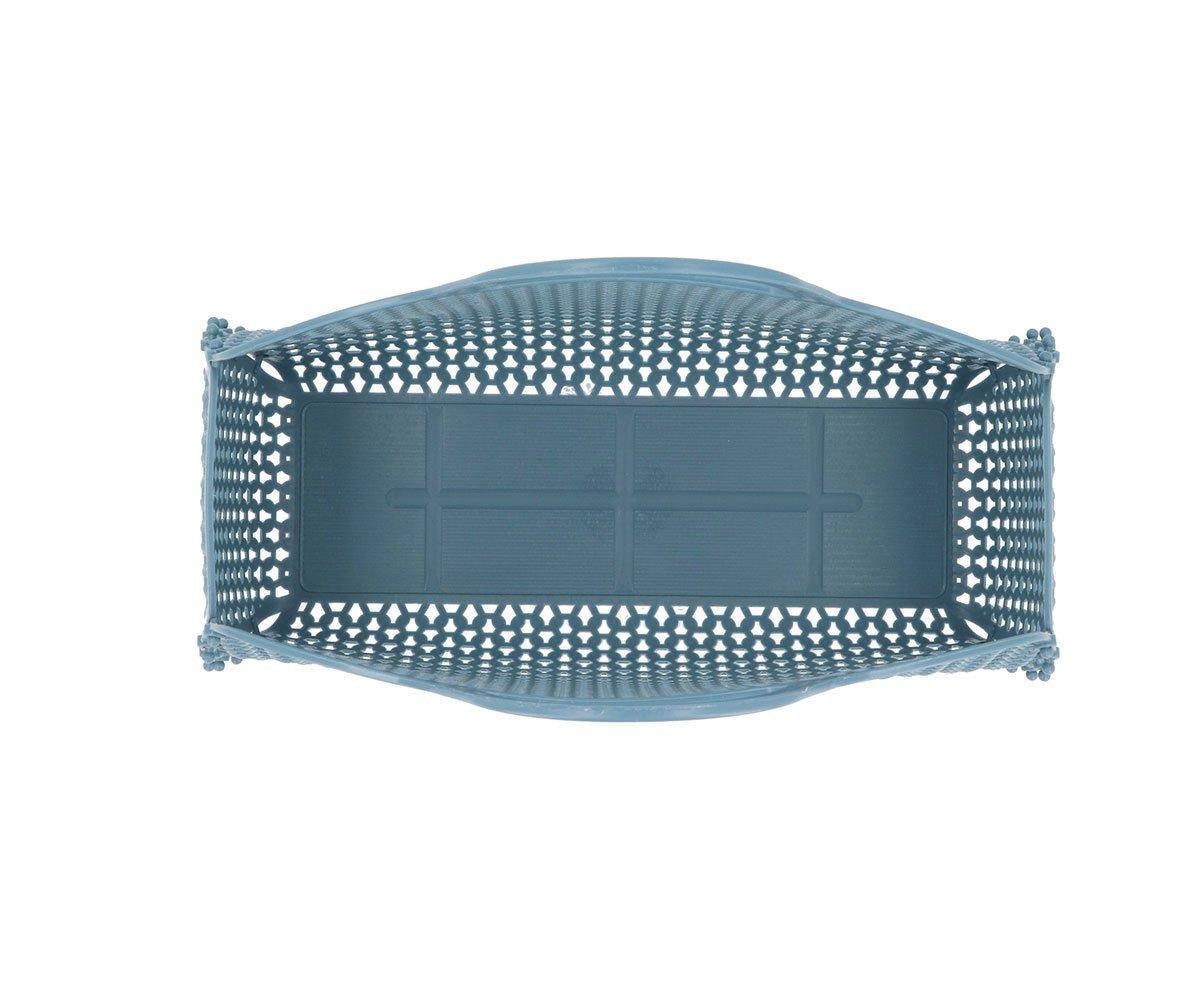 Monneka - Korbtasche Retro Blau