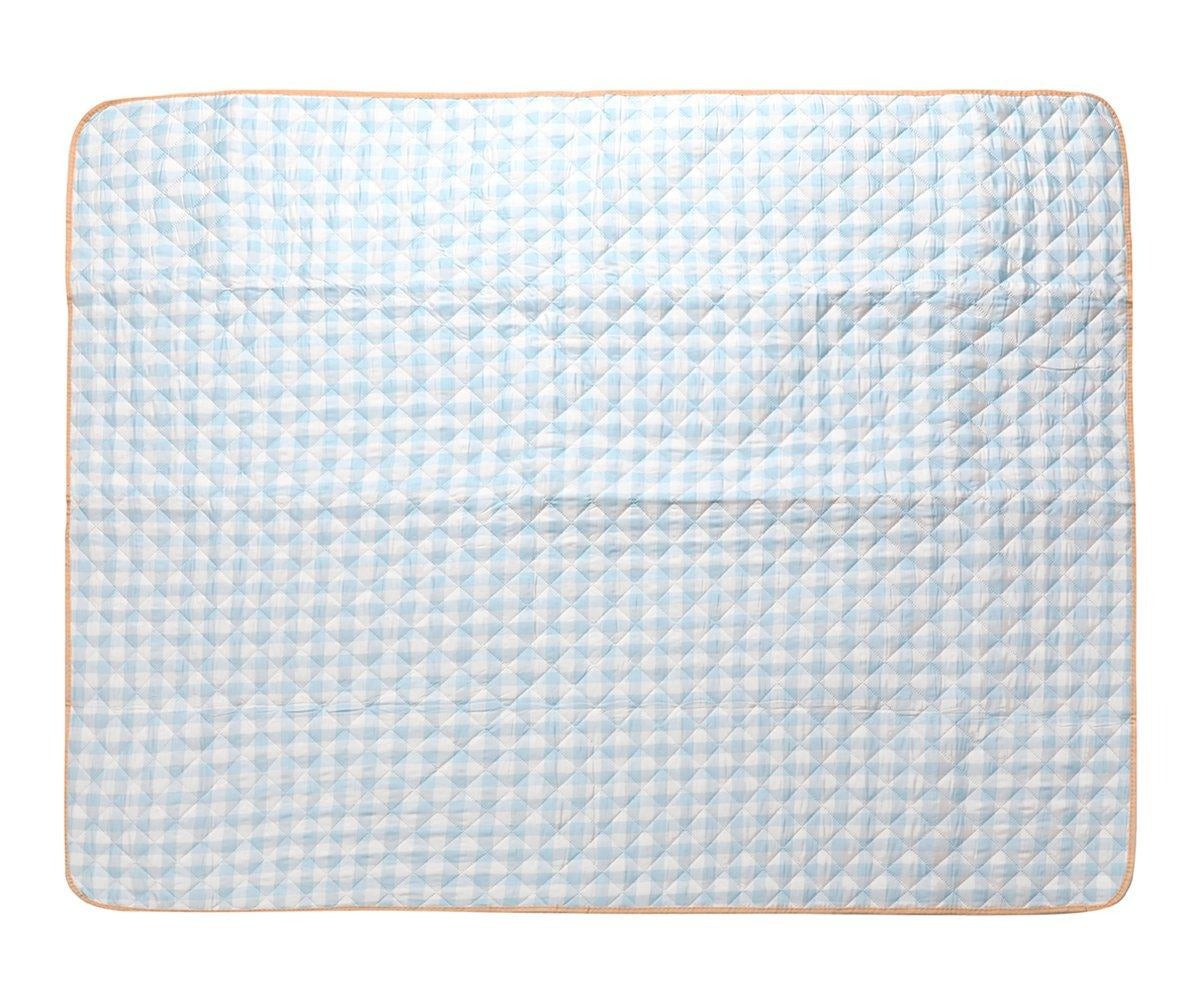 Monneka - Picknick-Decke Hellblau kariert