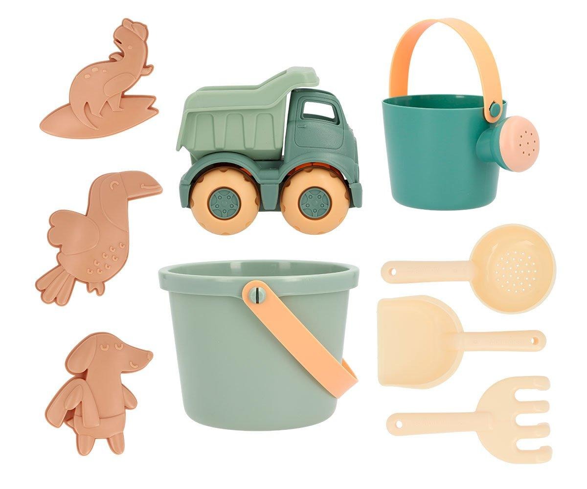 Monneka - Sandspielzeug 9er-Set Grün
