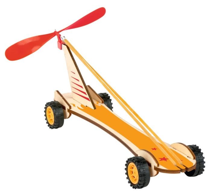 moses - PhänoMINT Bausatz Rennwagen Gummimotor