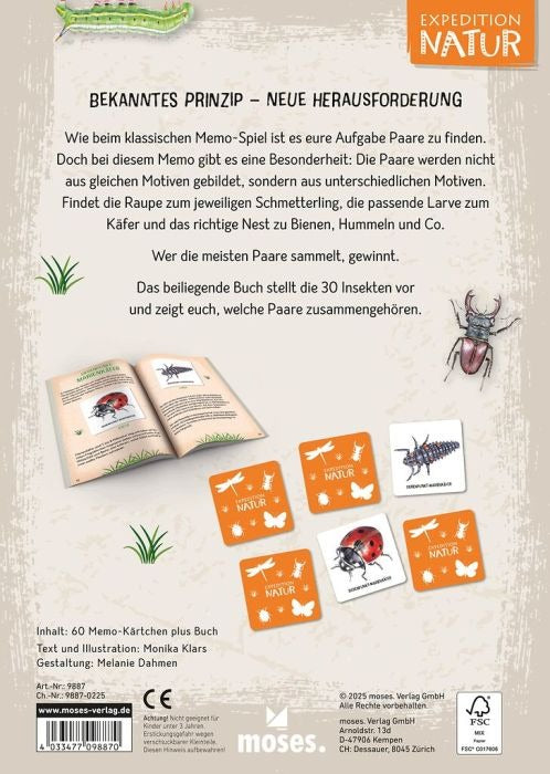 moses - Expedition Natur: Das große Insekten Memo