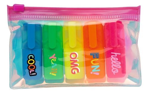 moses - Happy Day Neon Textmarker 5er Set 