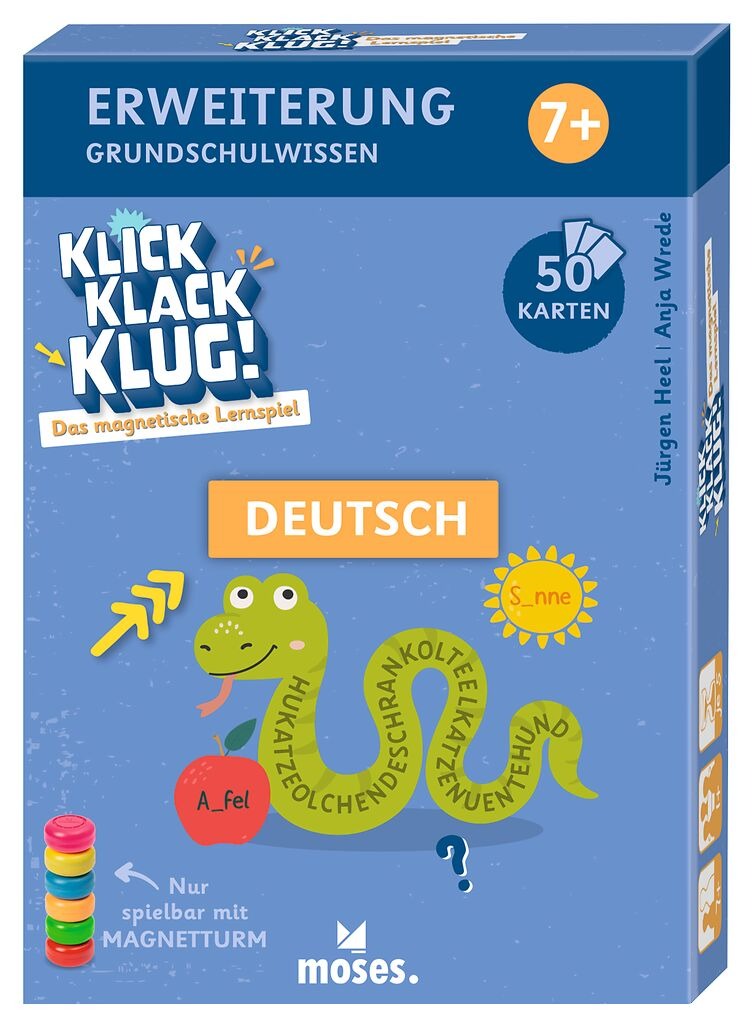 moses - Klick Klack Klug Deutsch Kartenset ab 7 Jahren