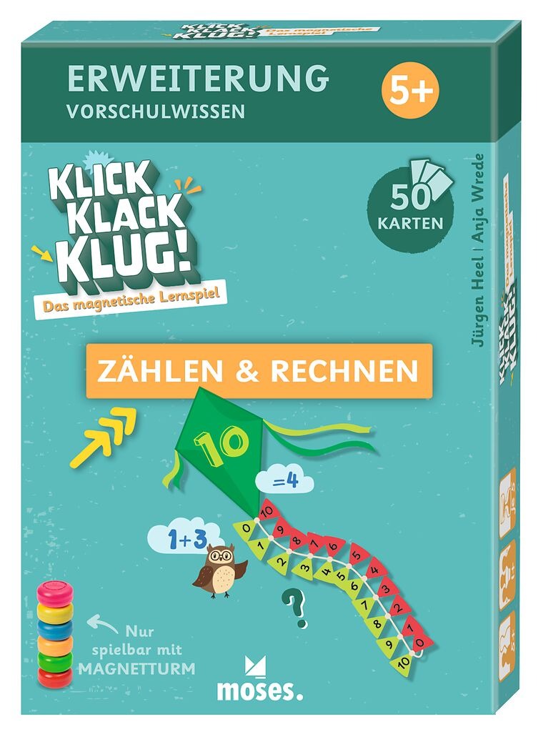 moses - Klick Klack Klug Erstes Rechnen Kartenset ab 5 Jahren