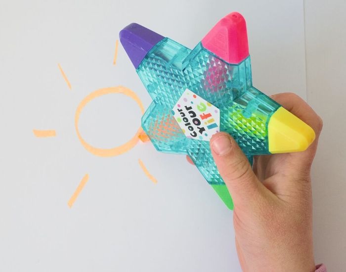 moses - Mini-Bringsel Textmarker Stern und Blume