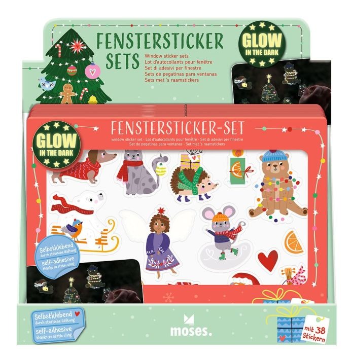 moses - Nachtleuchtendes Fenstersticker-Set
