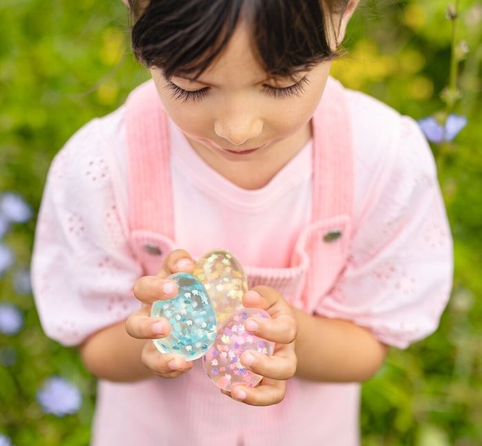 moses - Eier-Flummi glitzernd