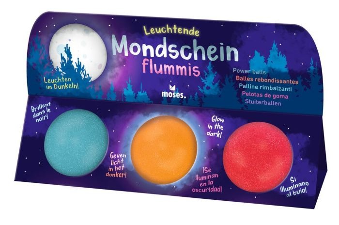 moses - Leuchtende Mondscheinflummis 3er Set