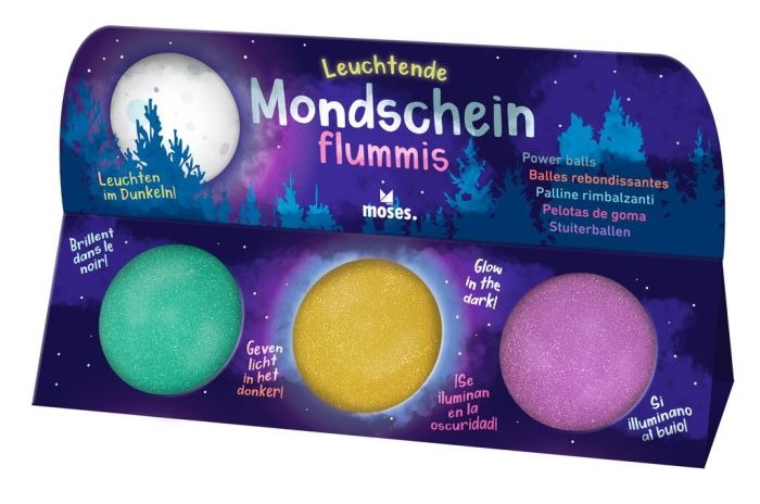 moses - Leuchtende Mondscheinflummis 3er Set