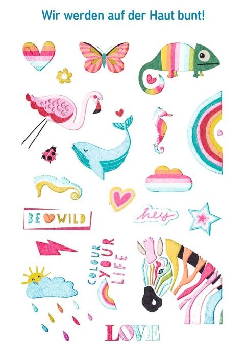 moses - Lovely Planet Bunte Metallic-Tattoos