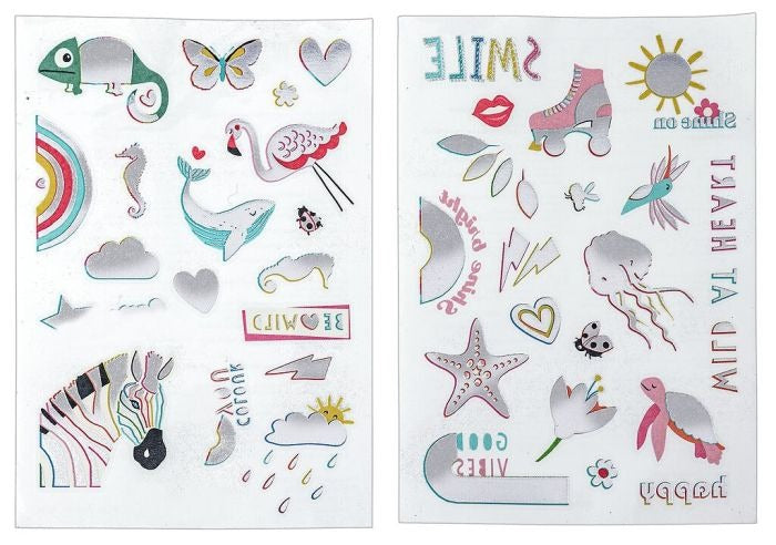 moses - Lovely Planet Bunte Metallic-Tattoos