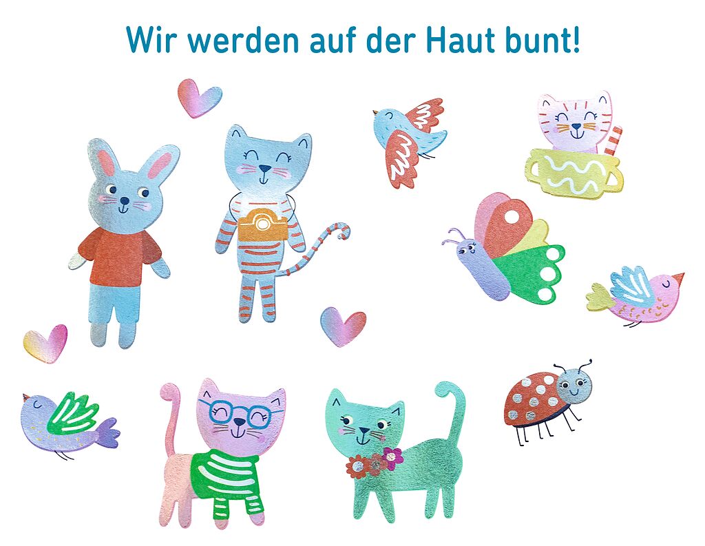 moses - Bunte Metallic-Tattoos