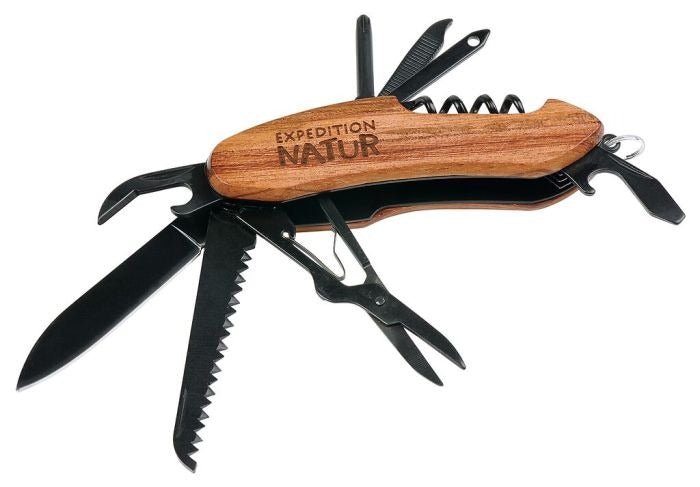 moses - Expedition Natur Outdoor-Taschenmesser mit Holzgriff