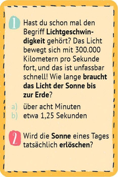 moses - Pocket Game Sonne, Mond & Sterne Quiz