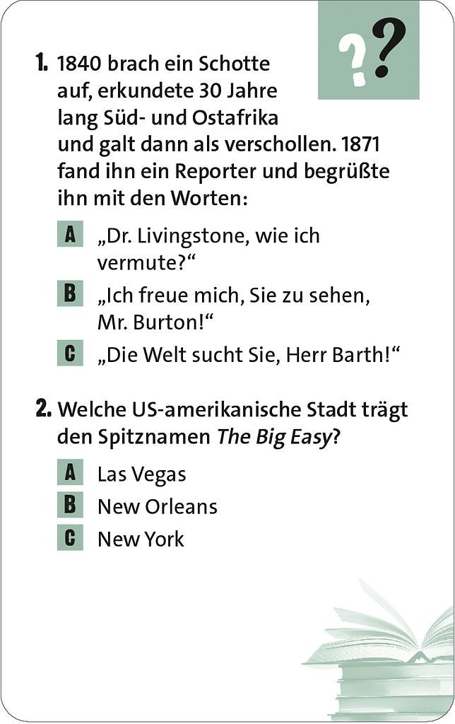 moses - ALLGEMEIN WISSEN 150 Fragen von A bis Z