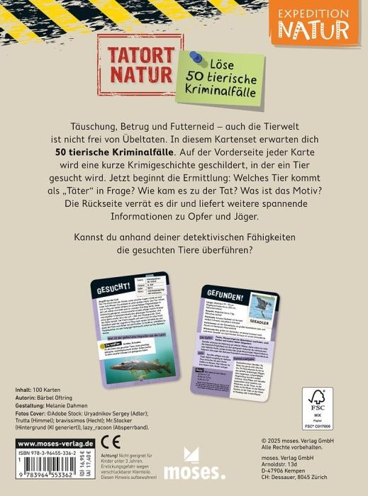 moses - Expedition Natur: Tatort Natur - Löse 50 tierische Kriminalfälle