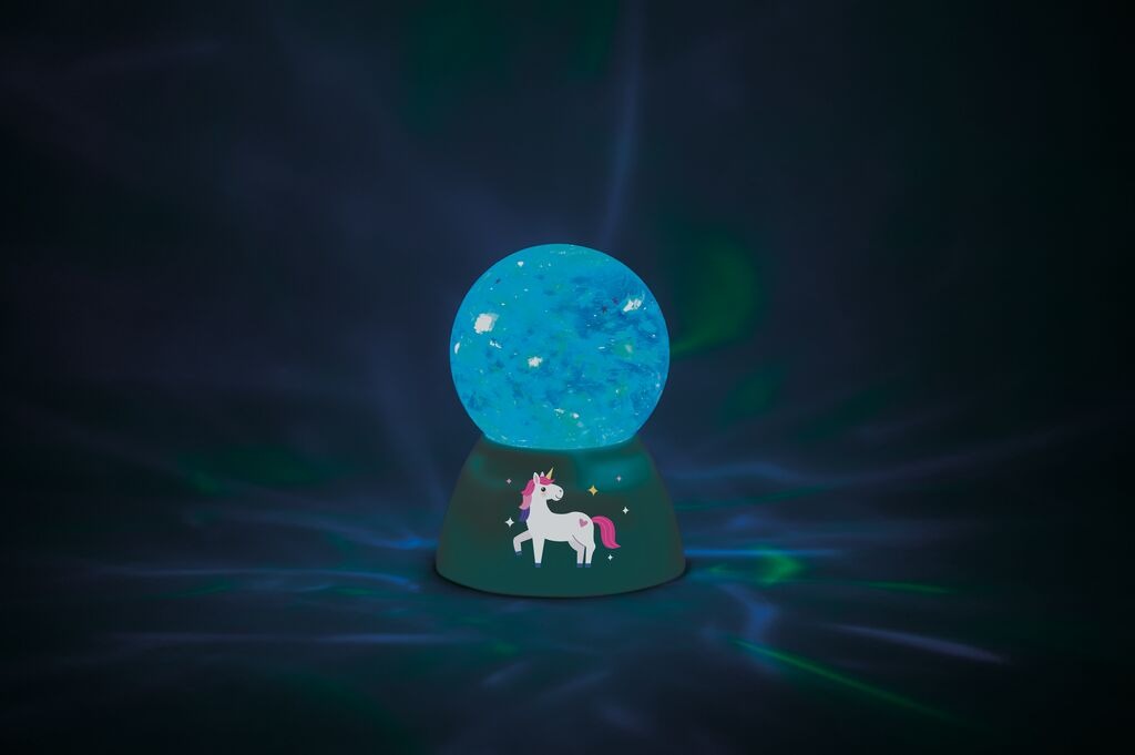 moses - LED-Glitzer-Zauberkugel Einhorn