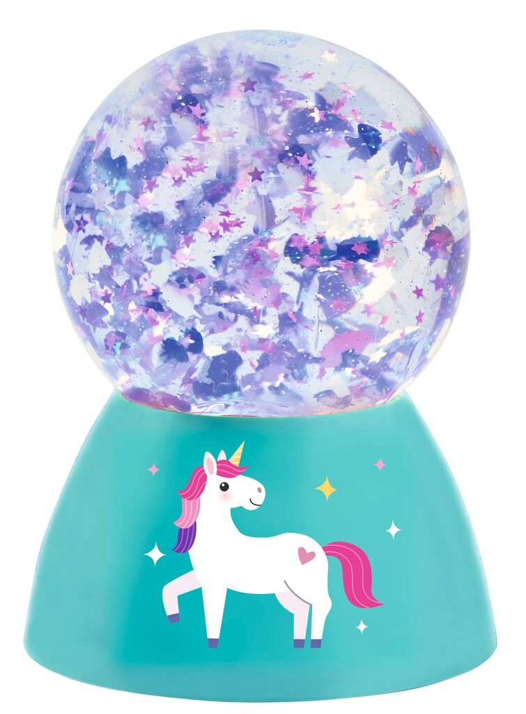 moses - LED-Glitzer-Zauberkugel Einhorn